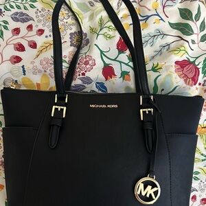Michael Kors Black Leather Tote